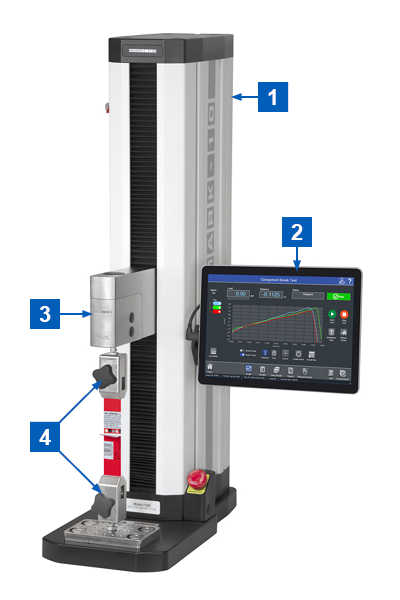 peel tester configuration diagram